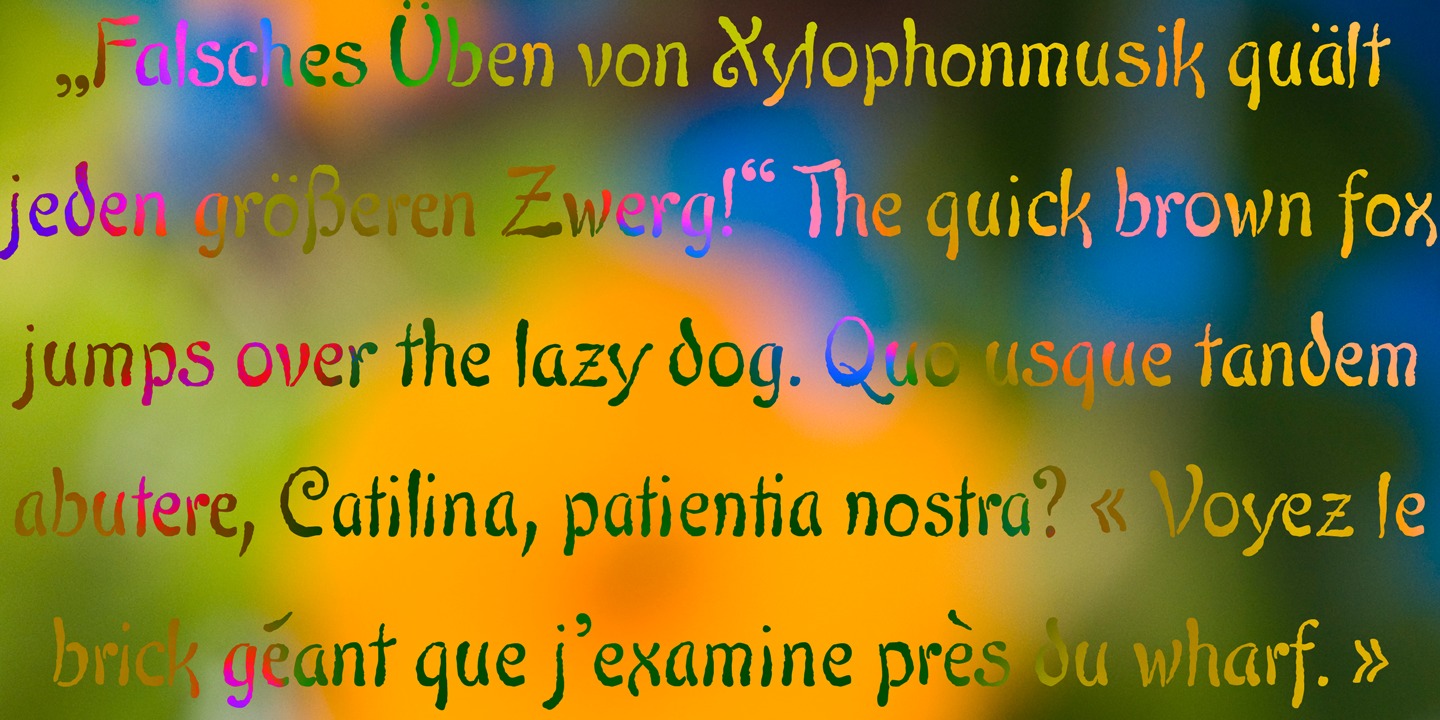 Example font Maiers Nr. 42 Pro #3